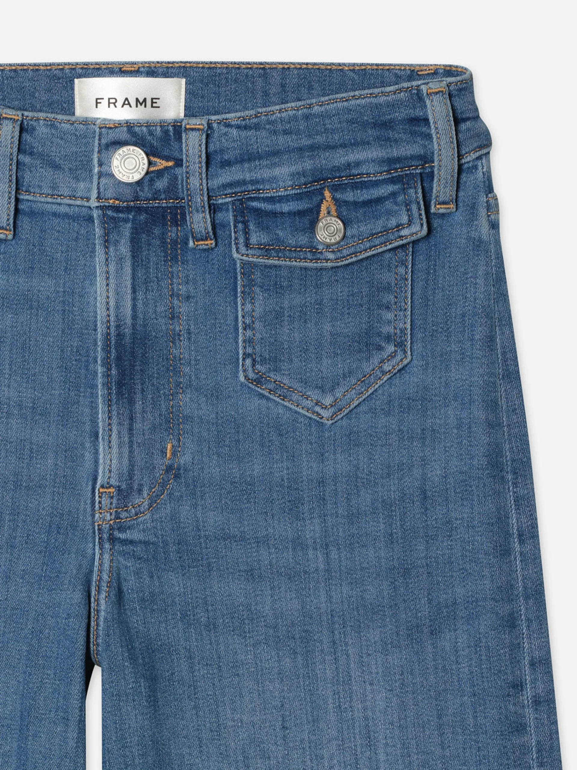 Women FRAME Patch Pocket Slim Palazzo in