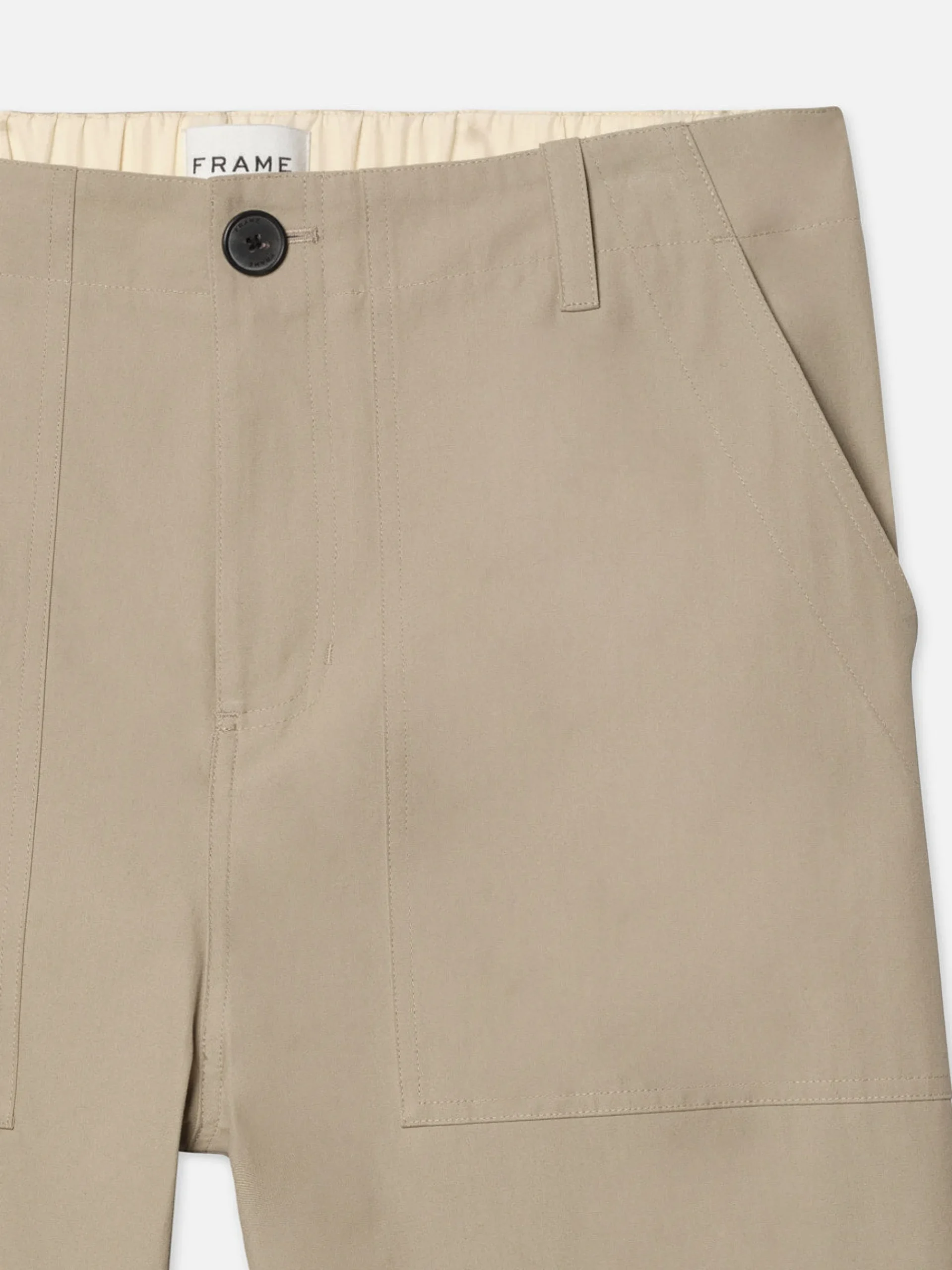 FRAME Patch Traveler Pants in Dark Beige