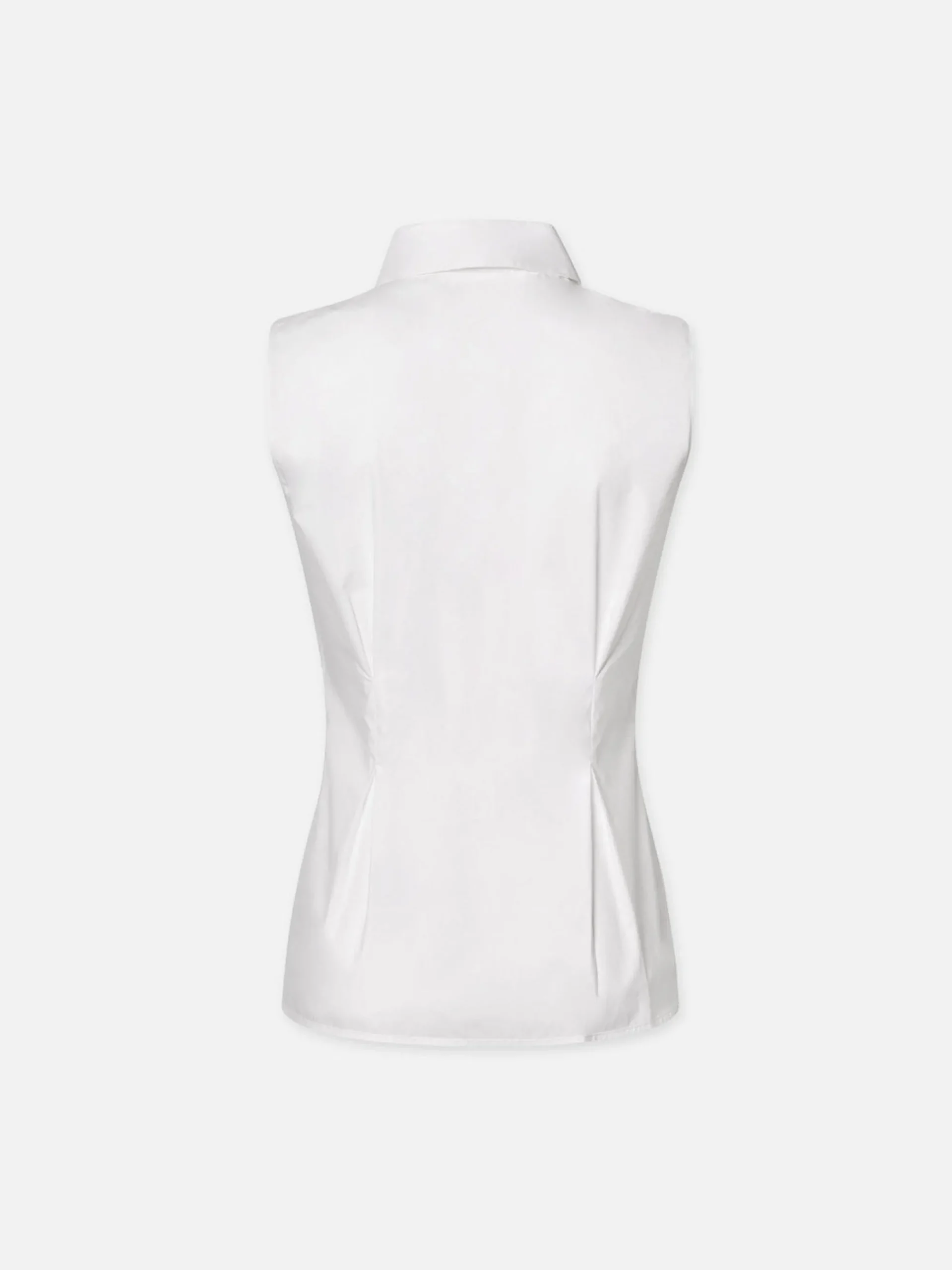 Women FRAME Pleated Sleeveless Shirt in