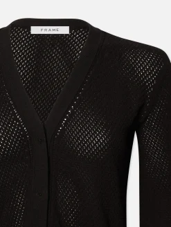 Women FRAME Pointelle Cardi in