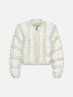 Women FRAME Pom Pom Cardi in
