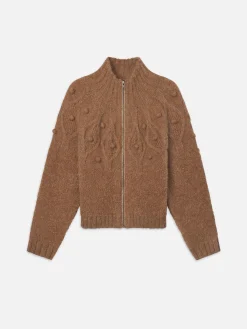 Women FRAME Popcorn Zip Cardi in