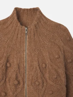 Women FRAME Popcorn Zip Cardi in