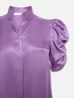 Women FRAME Puff Sleeve Blouse in