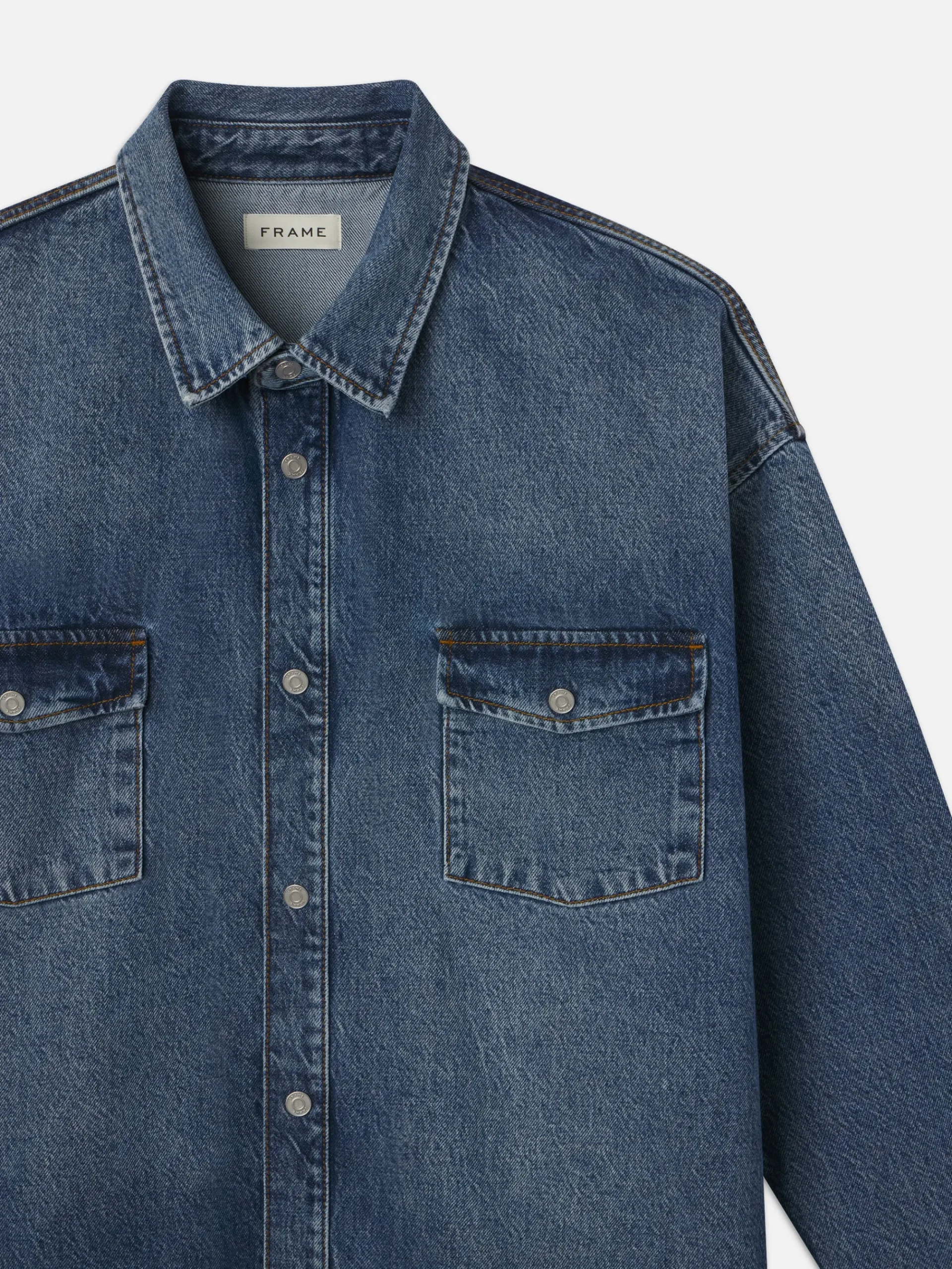 FRAME Relaxed Denim Shirt in