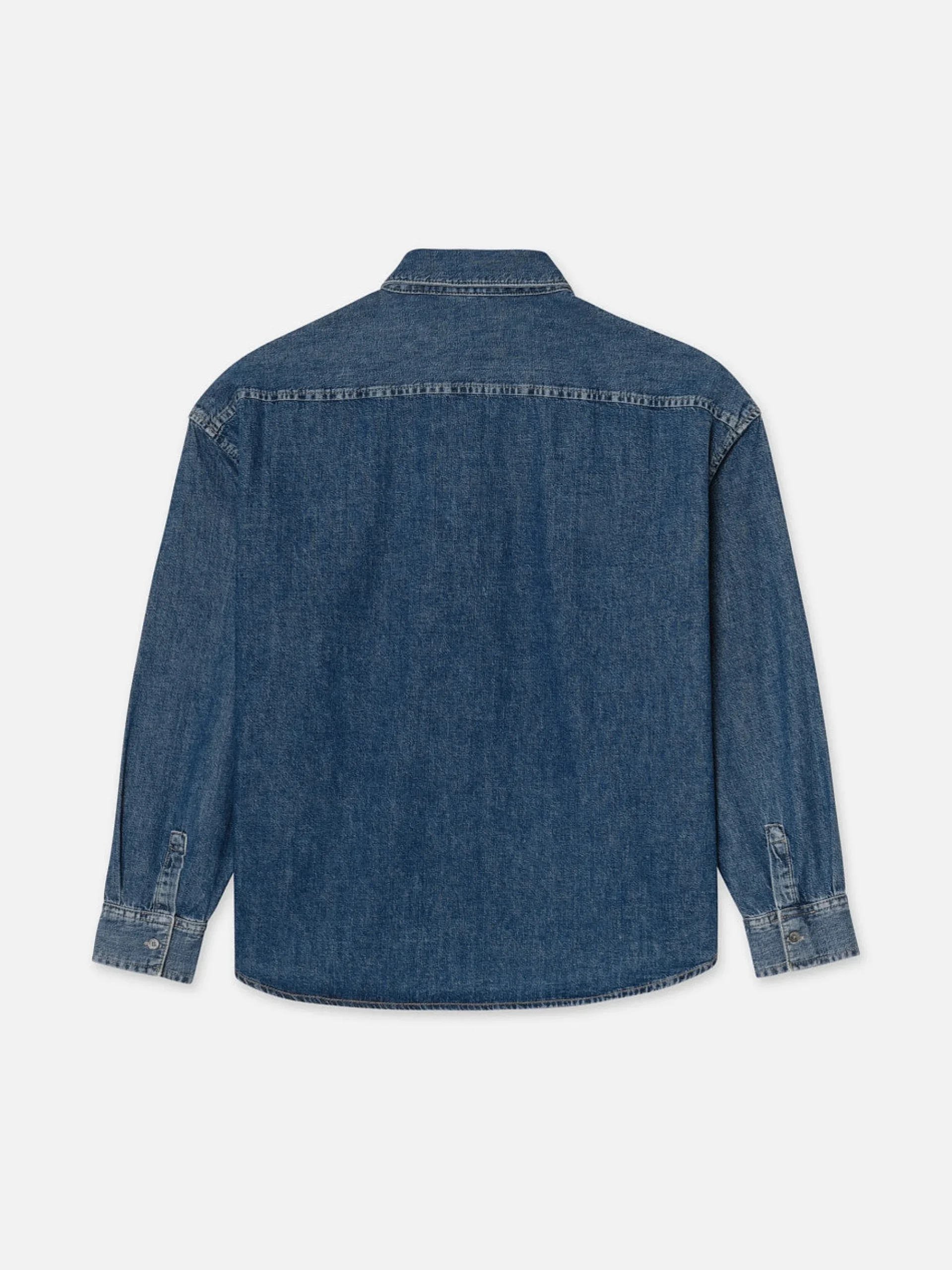 FRAME Relaxed Denim Shirt in Dark Ocean
