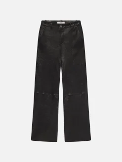 Women FRAME Relaxed Leather Trouser in