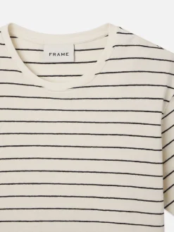 FRAME Relaxed Stripe Tee in