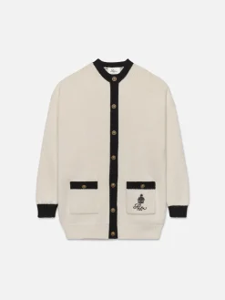 Women FRAME Ritz Women's Cardigan in Black Multi