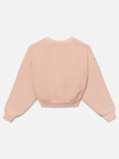 Women FRAME Ritz Women's Terry Cropped Sweatshirt in Ritz Pink