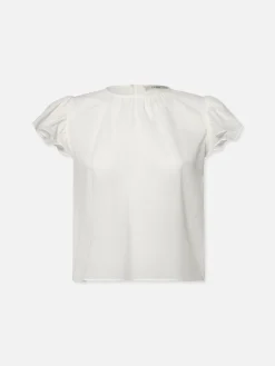 Women FRAME Ruffle Sleeve Blouse in