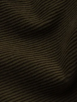 Women FRAME 70's Cropped Wide Leg Corduroy in Rich Military