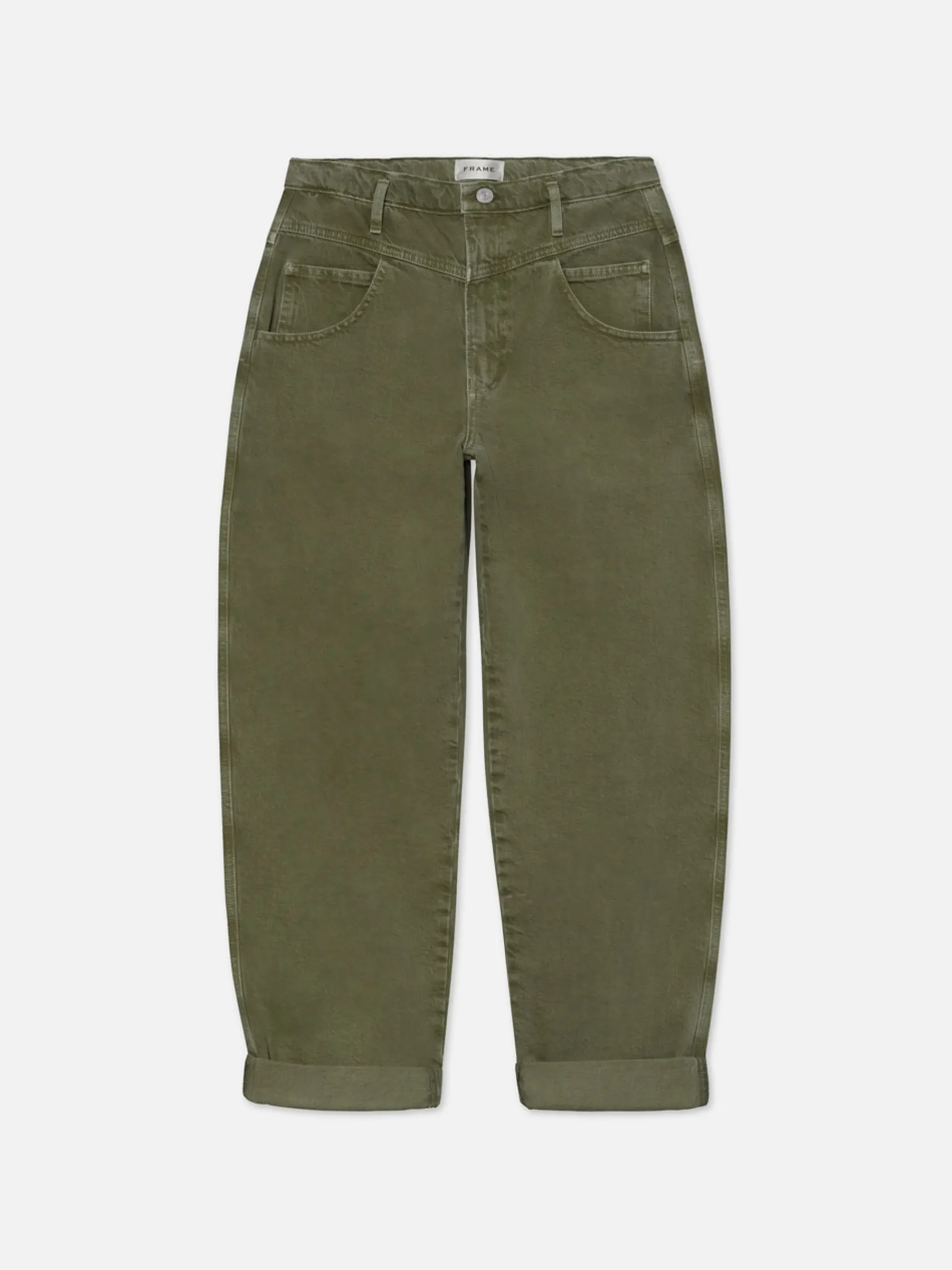 Women FRAME 90's Utility Loose in Washed Summer Sage