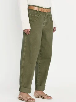 Women FRAME 90's Utility Loose in Washed Summer Sage