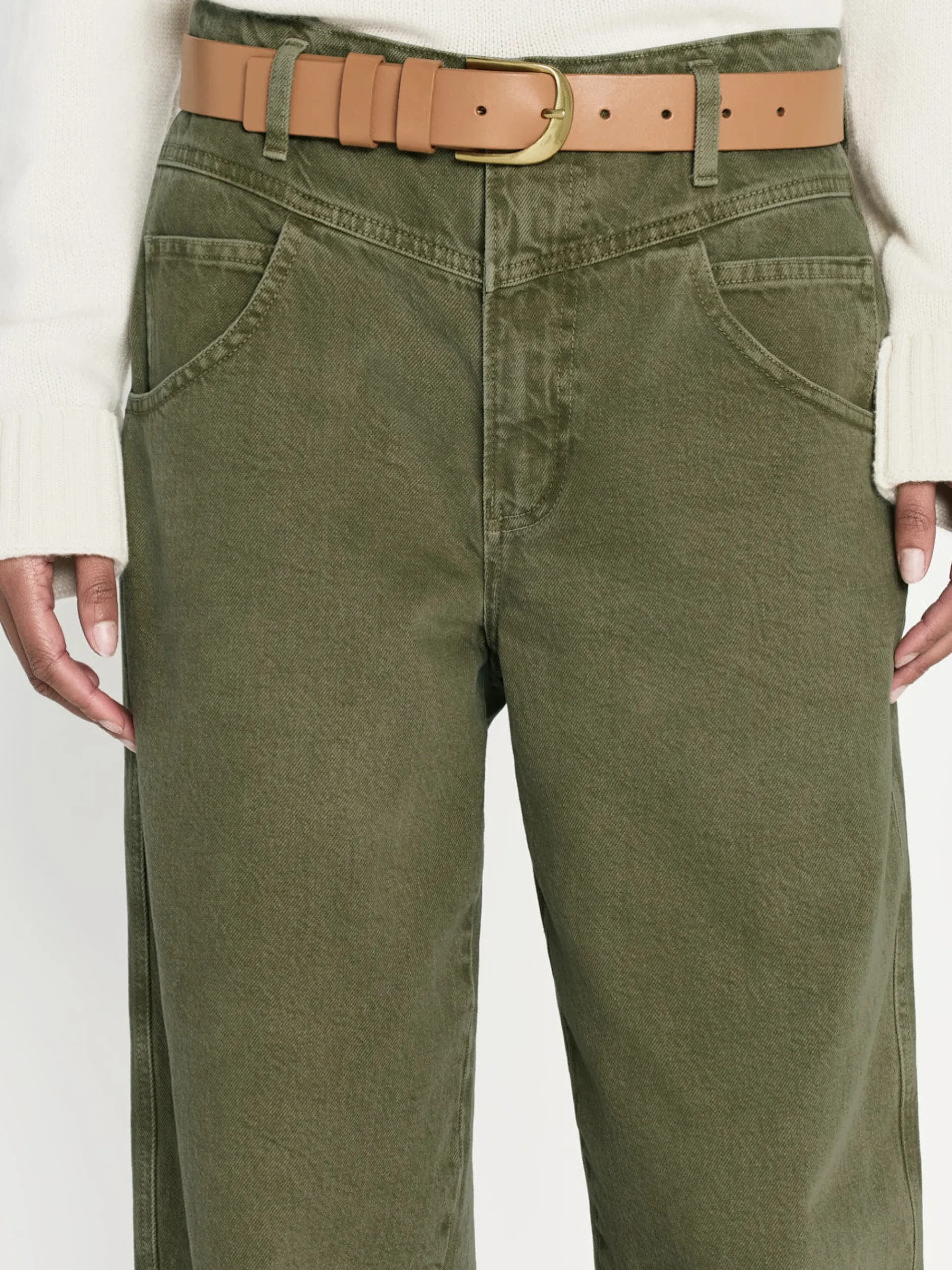 Women FRAME 90's Utility Loose in Washed Summer Sage