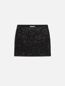 Women FRAME Sequin Mini Skirt in