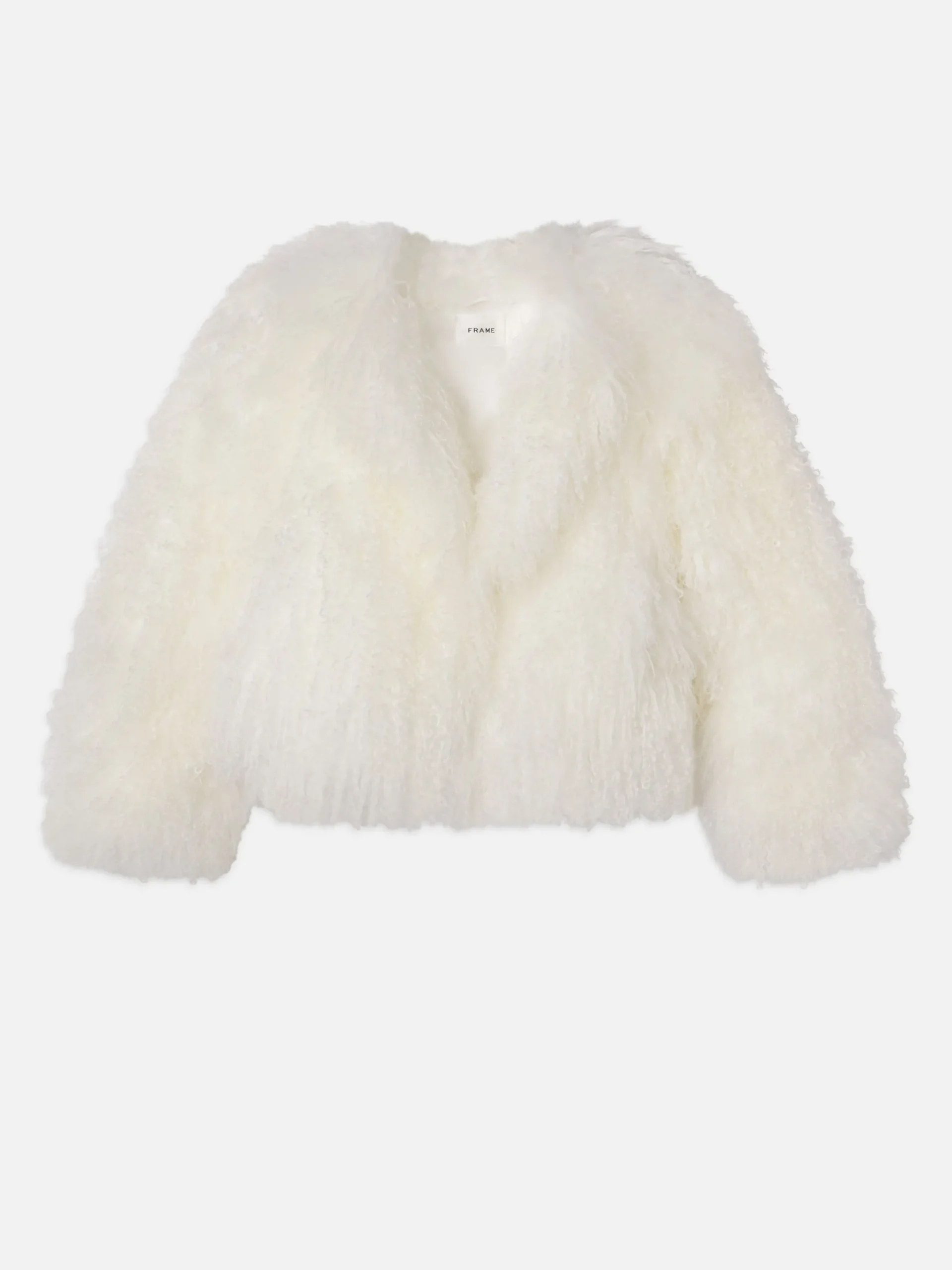 Women FRAME Shaggy Shearling Coat in