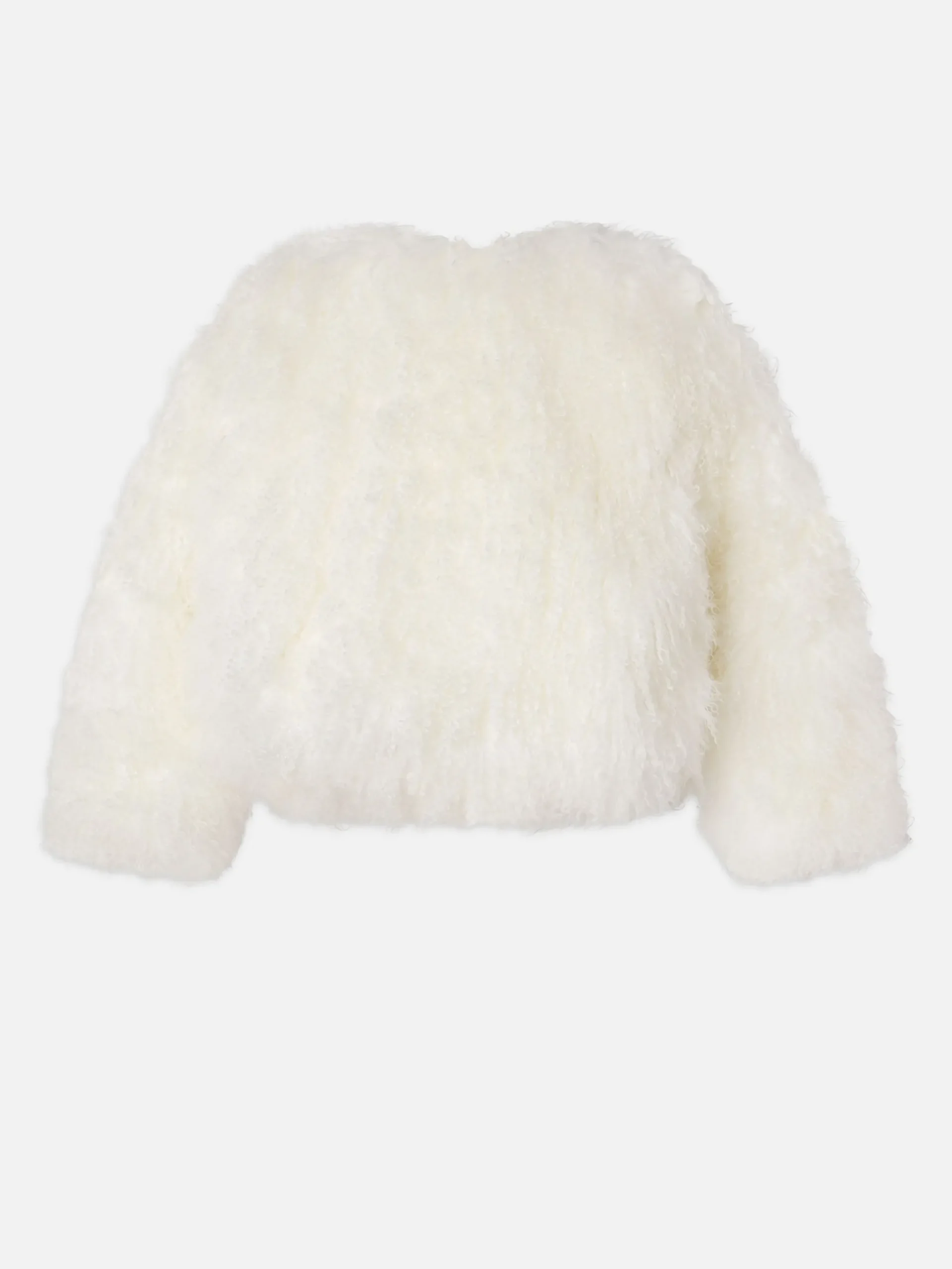 Women FRAME Shaggy Shearling Coat in