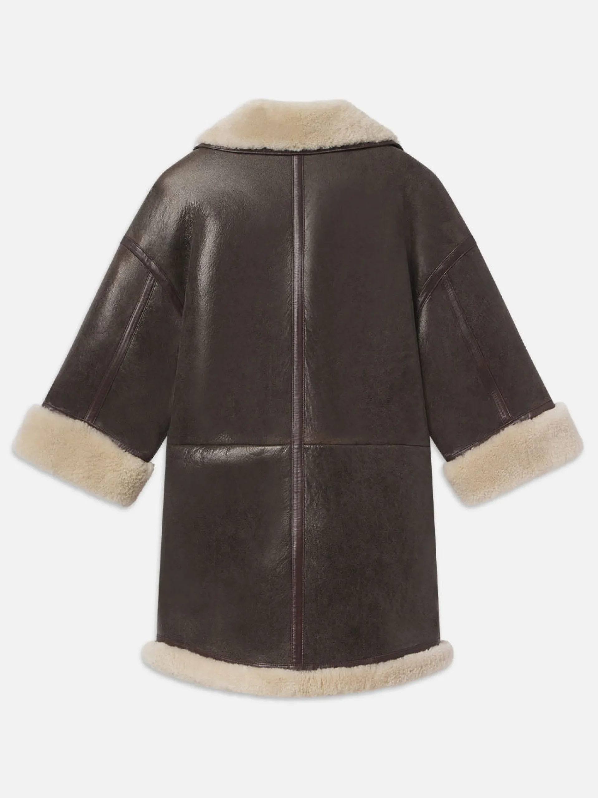 Women FRAME Shearling Cocoon Coat in
