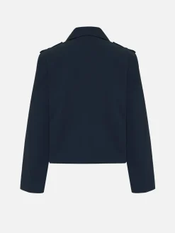 Women FRAME Short Trench Jacket in