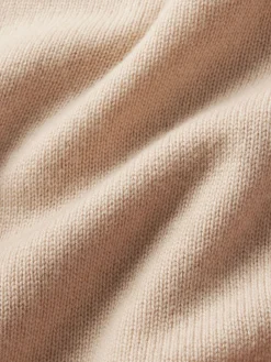 Women FRAME Shrunken Cashmere Cardi in Almond Pink