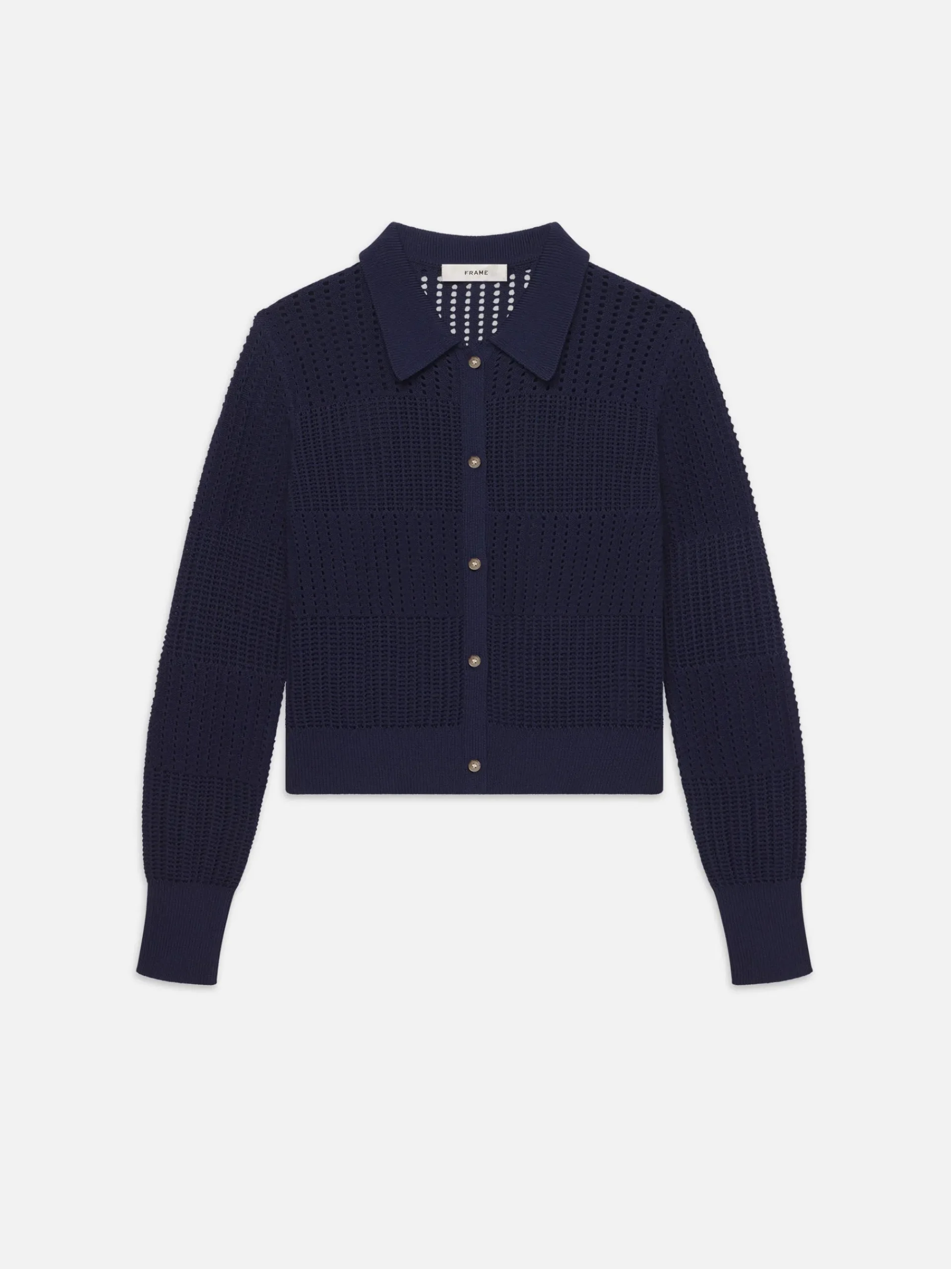 Women FRAME Shrunken Crochet Cardi in