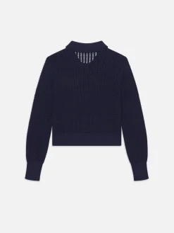 Women FRAME Shrunken Crochet Cardi in