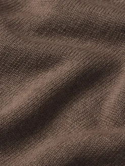 FRAME Silk Blend Polo Sweater in Soft Mocha