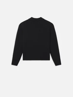 FRAME Silk Blend Polo Sweater in