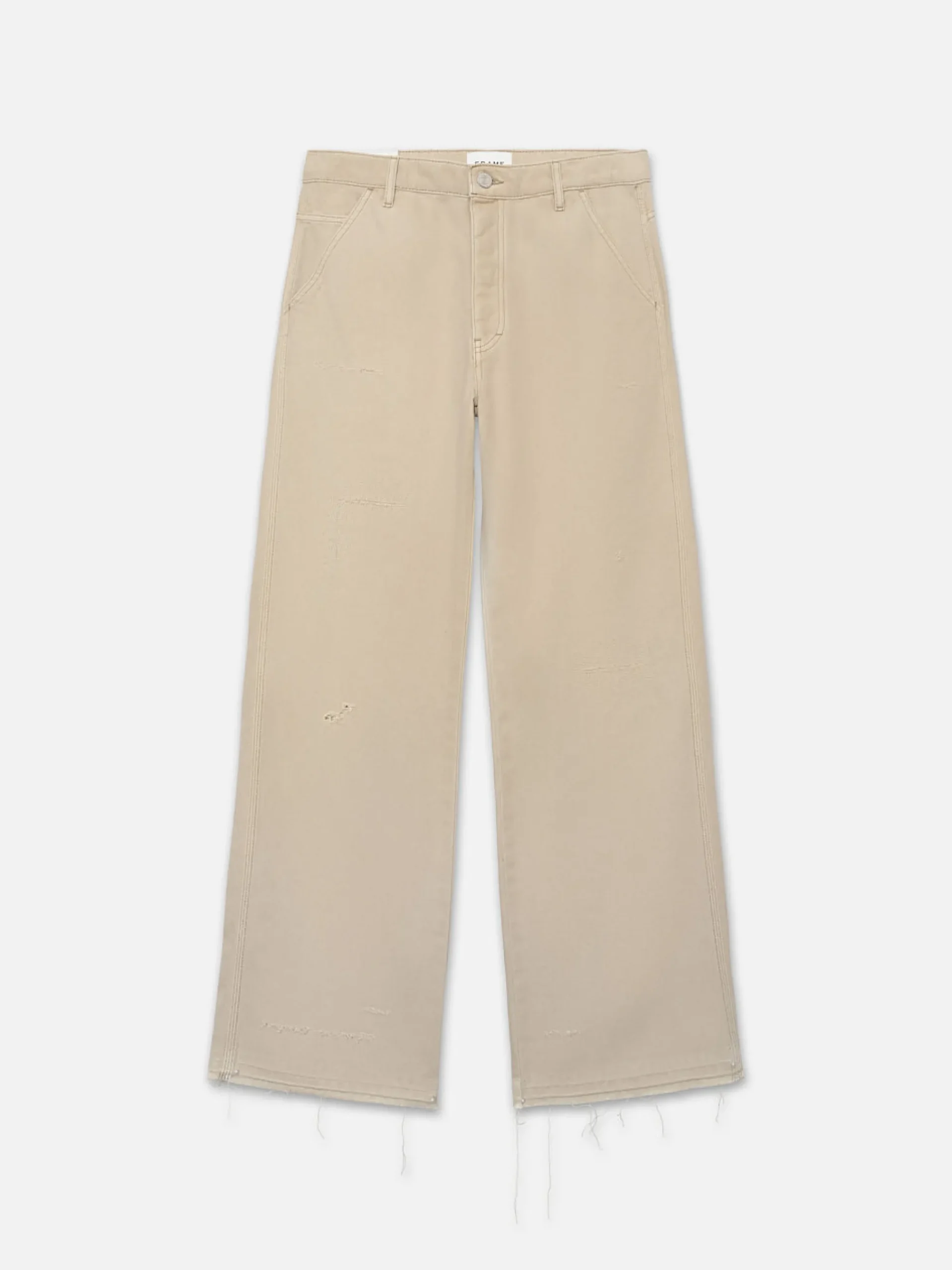 FRAME Skater Jean in Beach Sand Rips