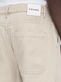 FRAME Skater Jean in Beach Sand Rips
