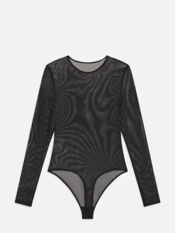 Women FRAME Stretch Mesh Bodysuit in