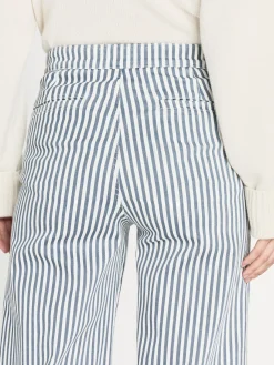 Women FRAME Tailored Trouser in Seaport Stripe