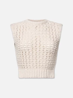 Women FRAME Tape Yarn Sweater Vest in