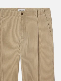FRAME Tapered Pleated Trousers in
