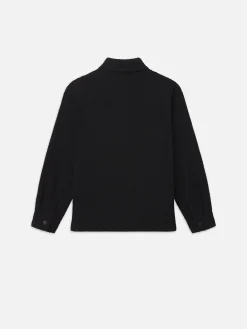 FRAME Textured Shirt Jacket in