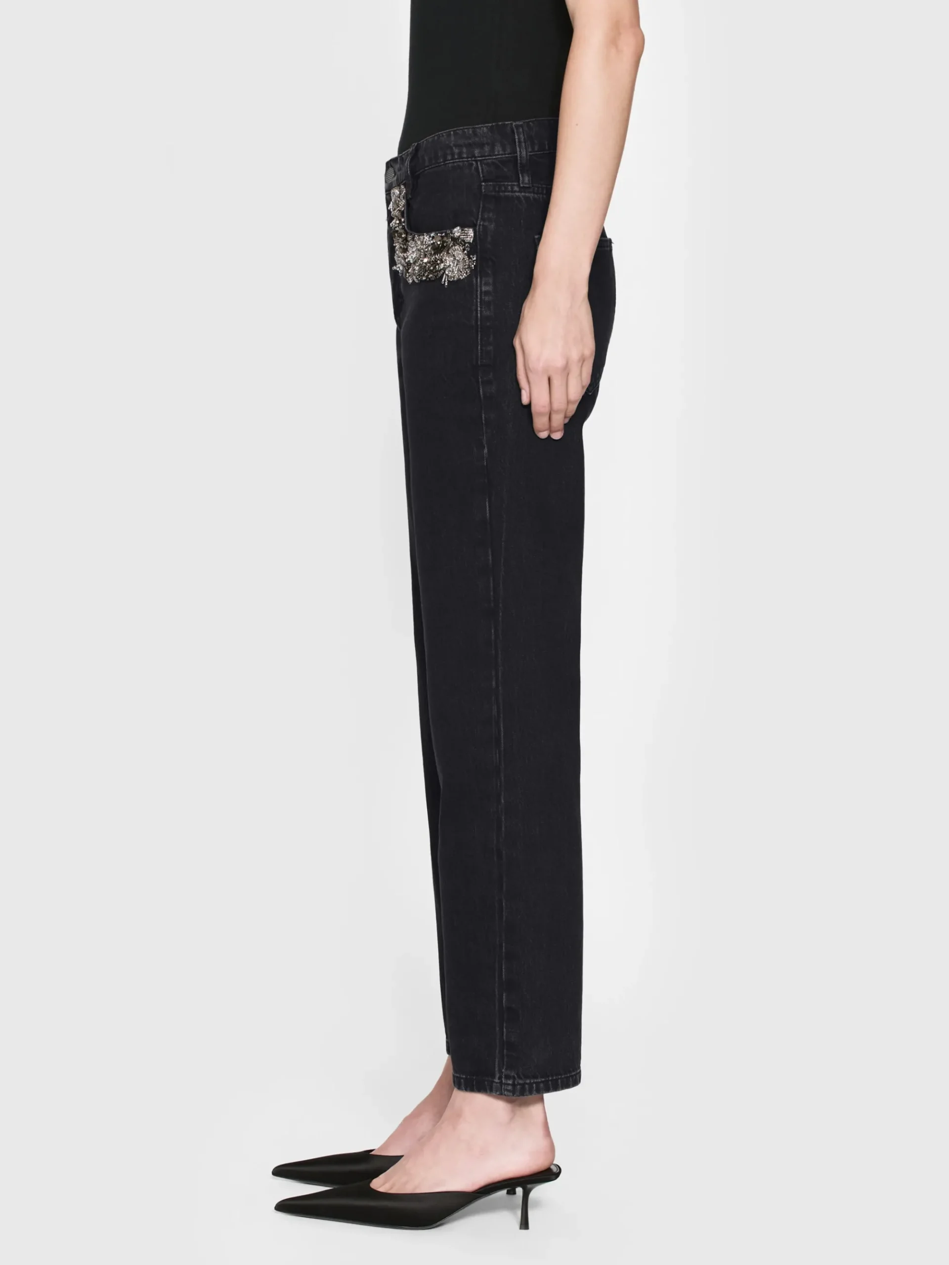 Women FRAME The Atelier Beaded Straight in