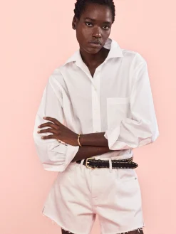 Women FRAME The Borrowed Pocket Shirt in