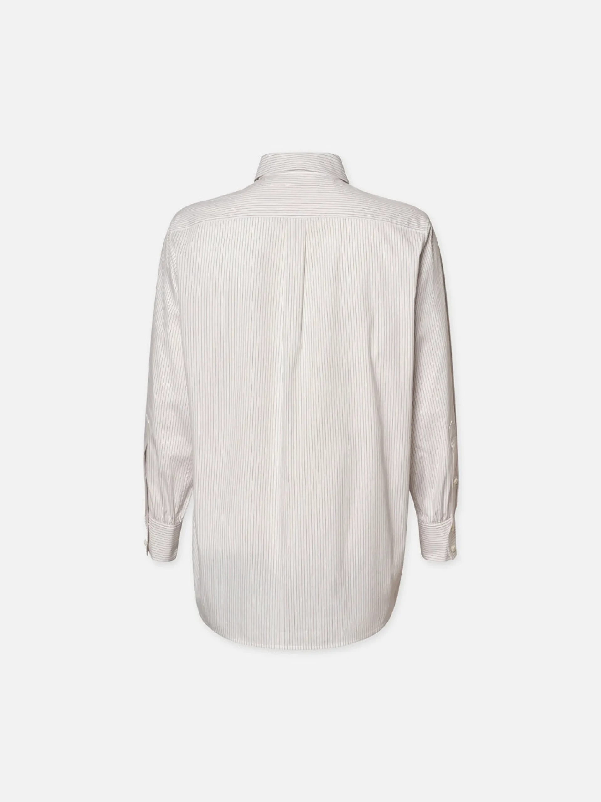 Women FRAME The Borrowed Shirt in White Multi