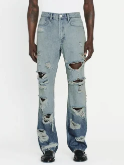 FRAME The Boxy Jean in Lagoon Rips