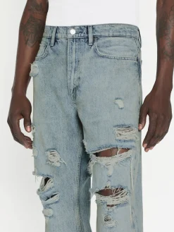 FRAME The Boxy Jean in Lagoon Rips