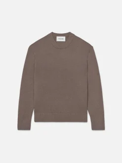 FRAME The Cashmere Crewneck Sweater in Dry Rose