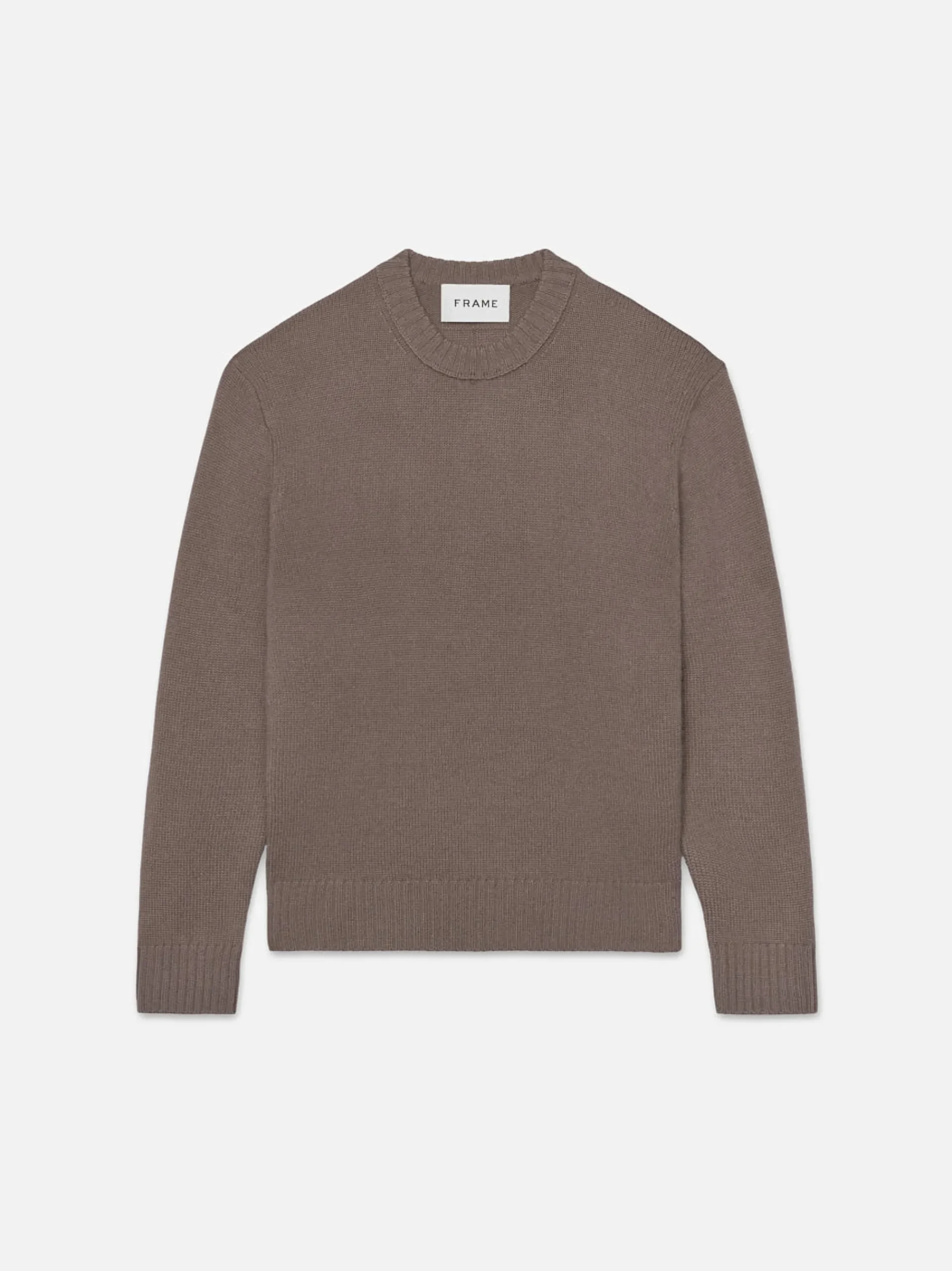 FRAME The Cashmere Crewneck Sweater in Dry Rose
