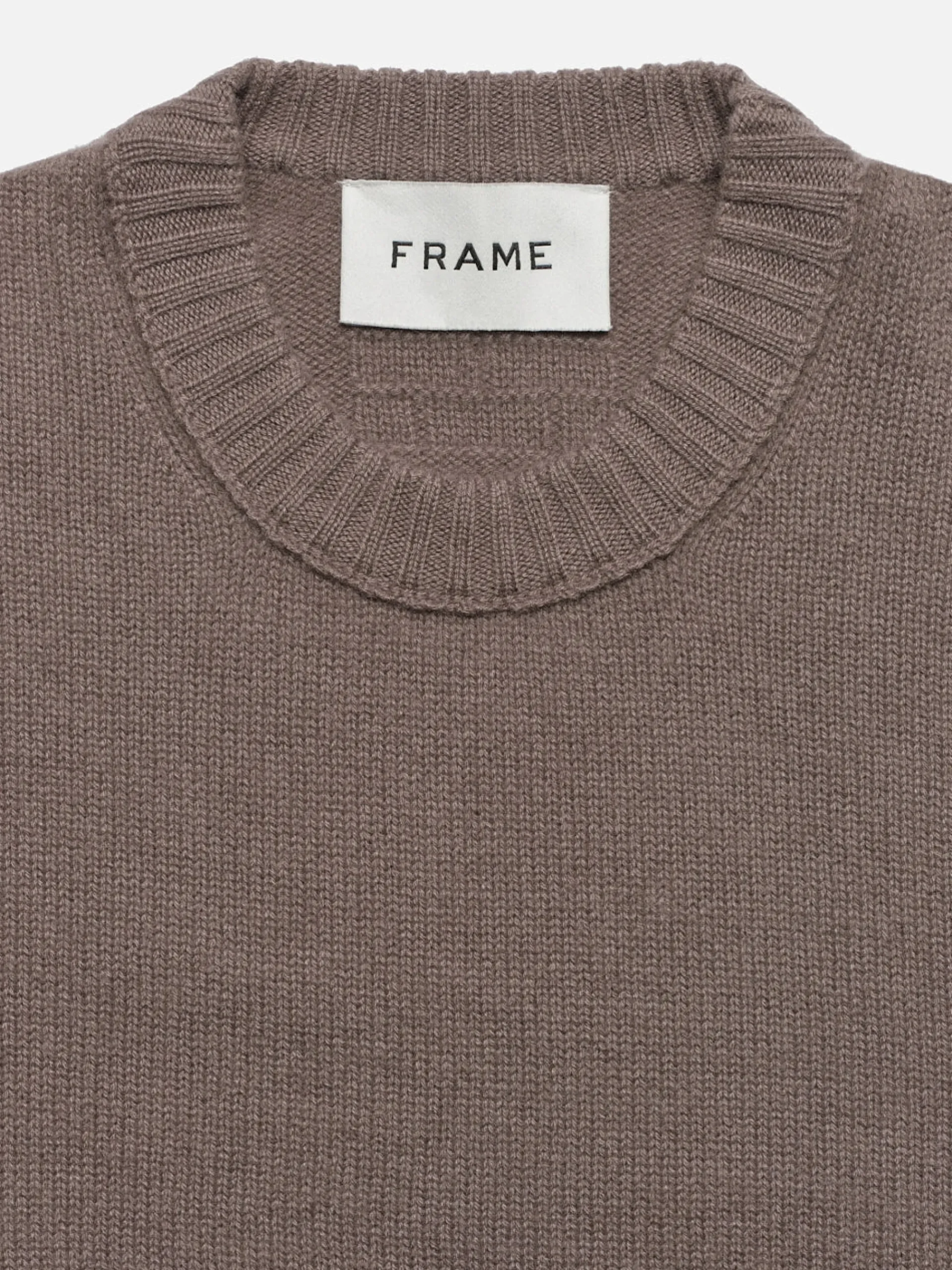 FRAME The Cashmere Crewneck Sweater in Dry Rose