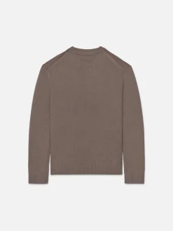 FRAME The Cashmere Crewneck Sweater in Dry Rose