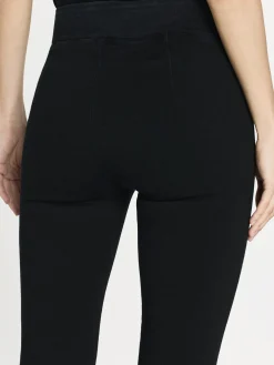 Women FRAME The Jetset Crop Mini Boot in Sheen Noir