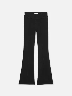 Women FRAME The Jetset Flare Pintuck in Sheen Noir