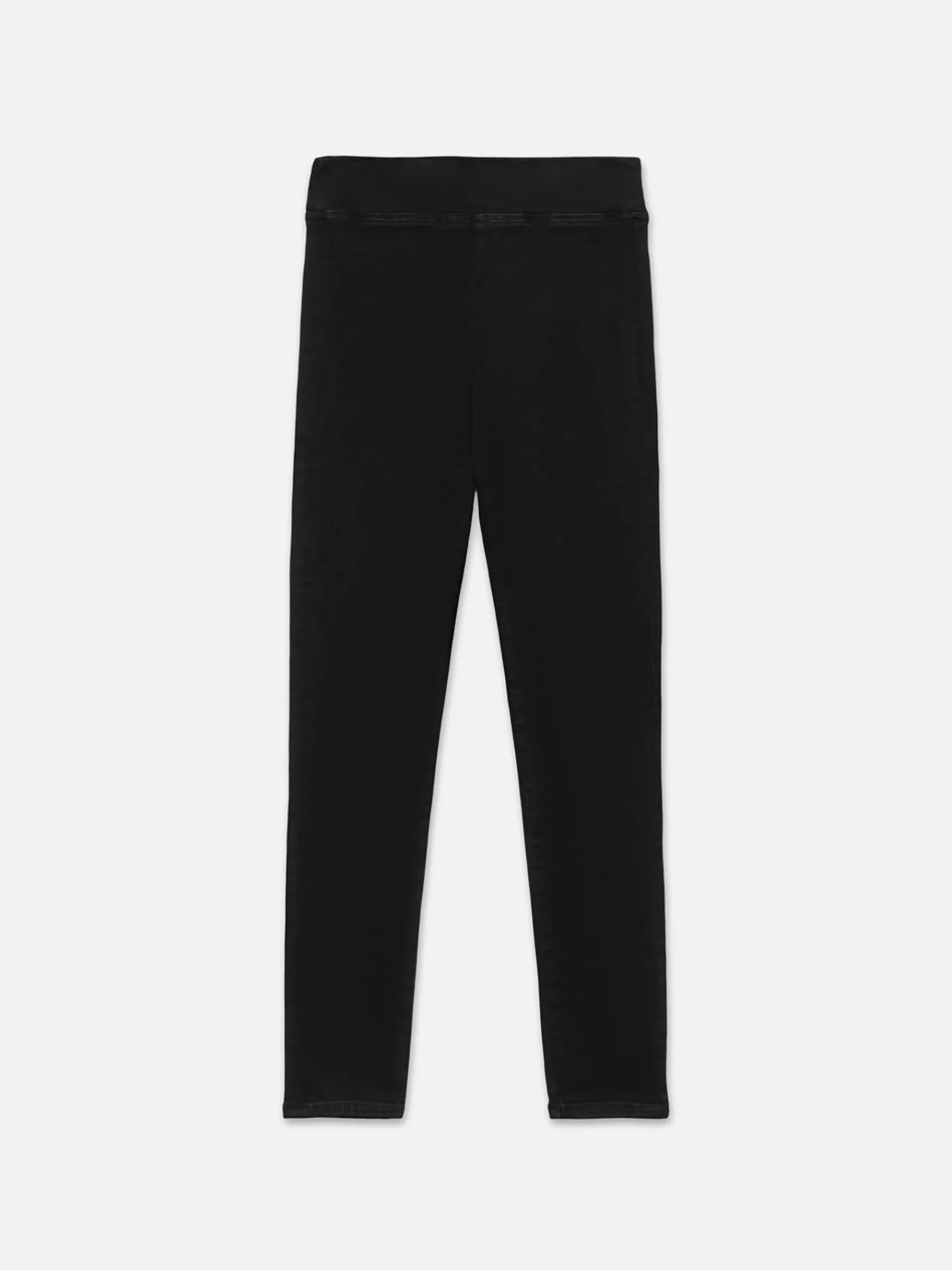 Women FRAME The Jetset Skinny Crop in Sheen Noir