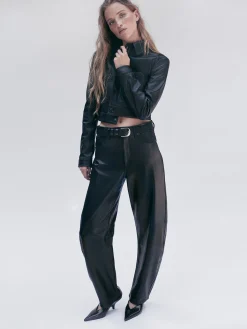 Women FRAME The Leather Bubble in