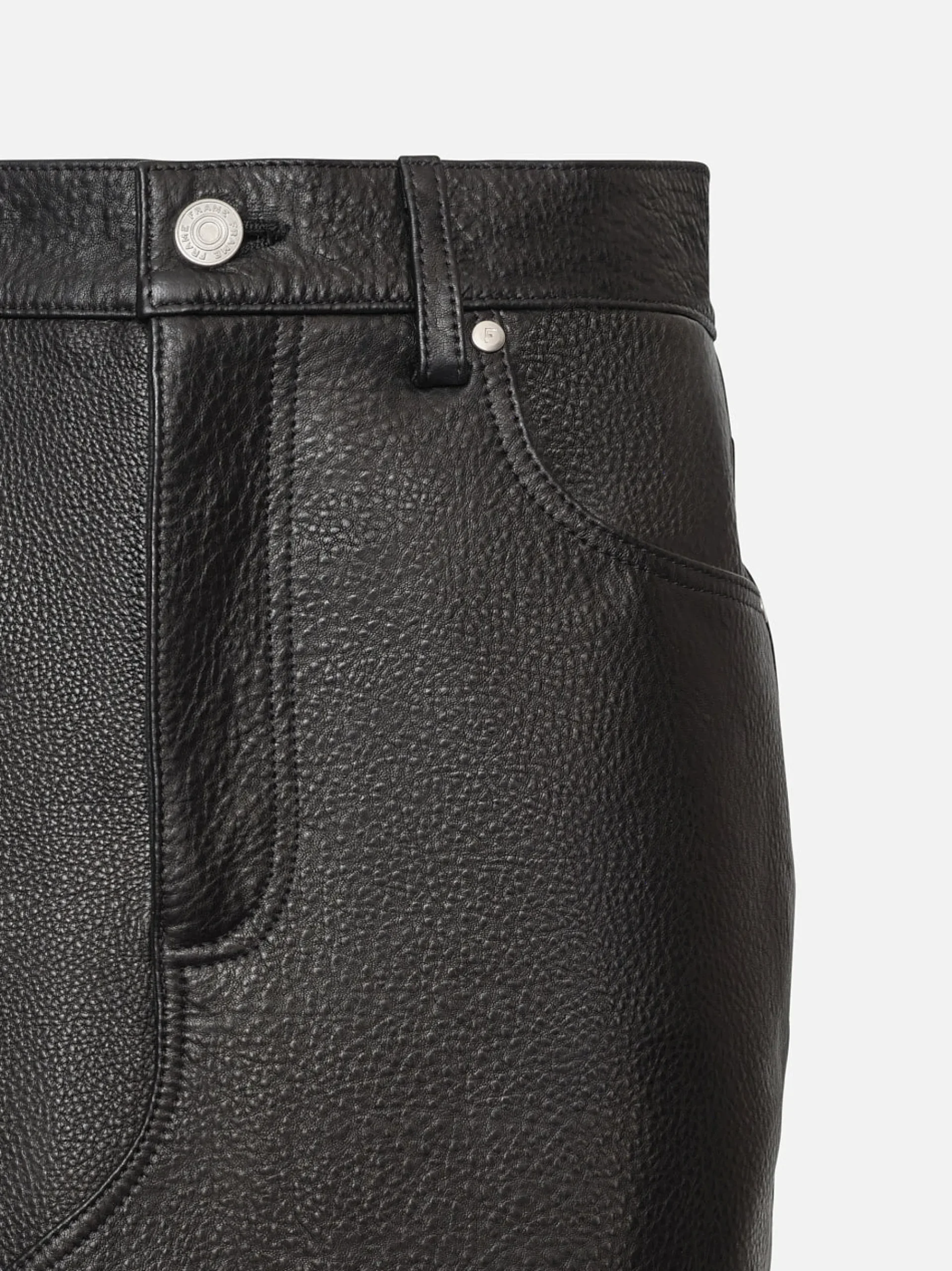 Women FRAME The Leather Midaxi Skirt in